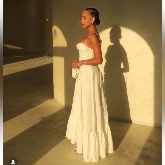 Bloggers Fav🔥| NWT ZARA Gorgeous ZW Collection Ruffled Poplin Dress - Picture 12 of 17